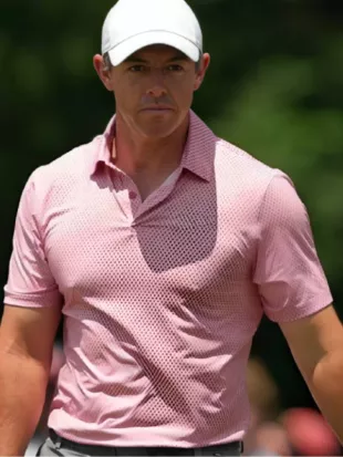 Rory McIlroy Memorial Tournament Pink Polo Shirt