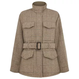 Tweed Belted Jacket