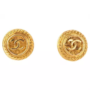 Chanel cc Earrings 1980's