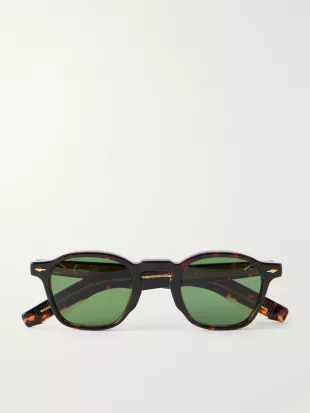 Zephirin Round-Frame Acetate Sunglasses
