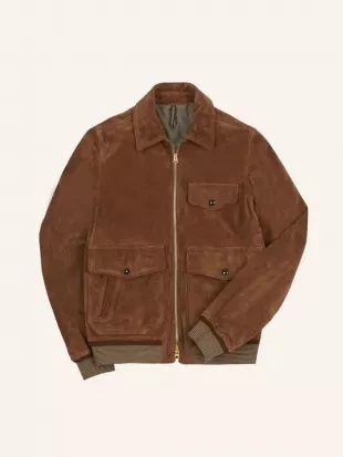 The Gentlemen S02 Tyler Conti Suede Leather Bomber Jacket