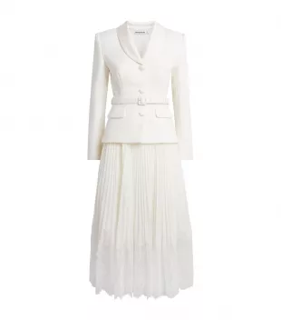 Bouclé Midi Dress