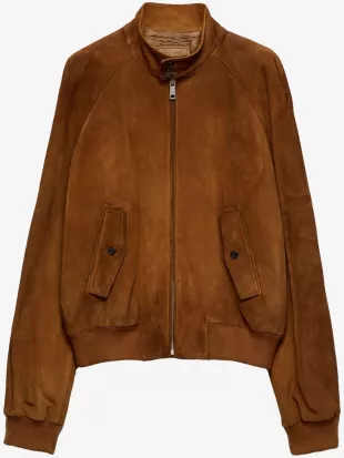 Suede Bomber Jacket