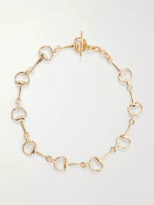 Horsebit Gold-tone Necklace