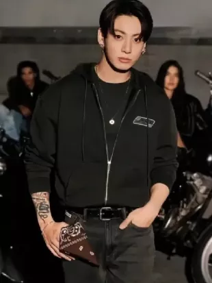 Jungkook x Calvin Klein Black & White Hoodie