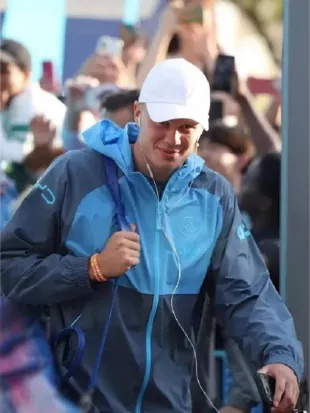 Manchester City Erling Haaland Blue Windbreaker Jacket