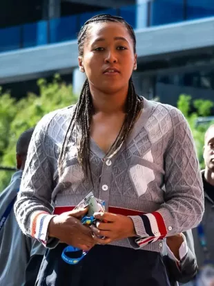 Naomi Osaka 2026 US Open Day 5 Knit Cardigan
