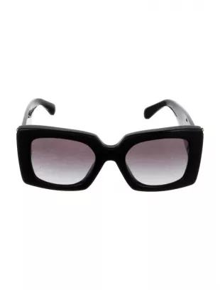 Interlocking CC Logo Square Sunglasses