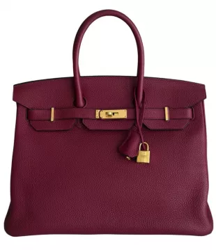 Rouge Grenat Togo Birkin 35 Gold Hardware