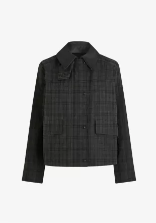 Black Iris Checked Jacket