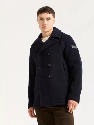 Blue Wool Blend Peacoat
