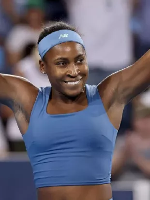Coco Gauff Cincinnati Open 2026 Blue Top