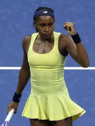 US Open 2026 Coco Gauff Yellow Dress
