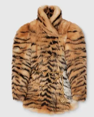 Smooth Long Shearling Coat