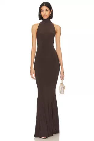 Halter Turtle Fishtail Gown