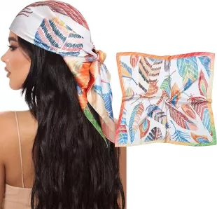 Square Satin Head Scarf