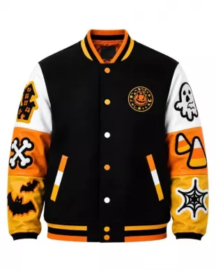Halloween 2026 Spooky Boo Varsity Jacket