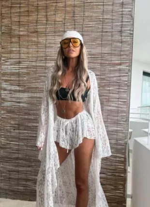 Cello Maxi Kimono/Shorts Co-Ord
