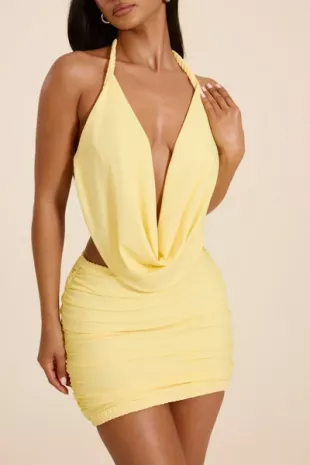 The Cleoh Tie Mini Skirt Set