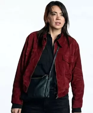 Buy Silo S03 Helen Drew Red Suede Jacket