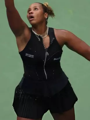 US Open 2026 Taylor Townsend Black Dress