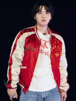 BTS ARIRANG Toronto Tour Suga Satin Jacket