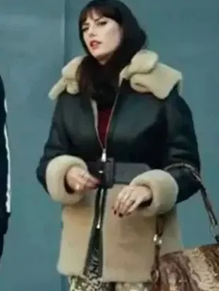 The Gentlemen S01 Susie Glass Leather Shearling Jacket