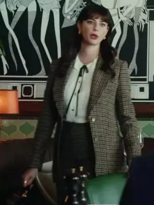 The Gentlemen S01 Kaya Scodelario Plaid Blazer