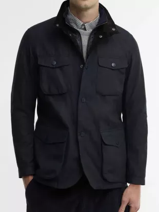 The Gentlemen S01 Theo James Black Cotton Jacket