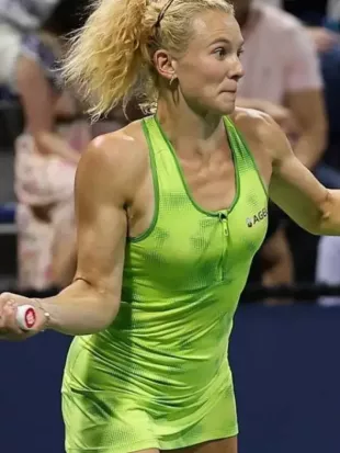 Kateřina Siniaková US Open 2026 Green Dress