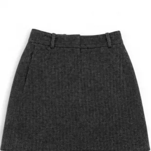 Grey Tweed Skirt