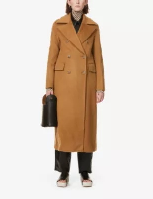 Lana double-breasted Wool-blend Coat