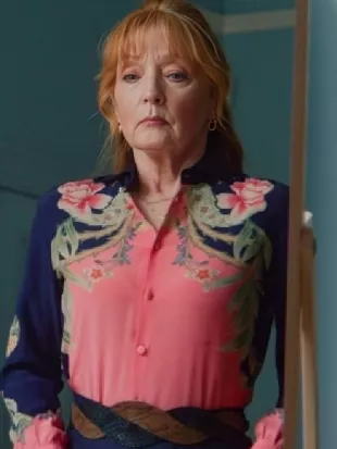 Marble Hall Murders S01 Susan Ryeland Floral Print Blouse