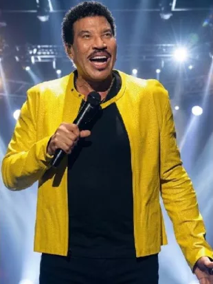 Lionel Richie The Muny 2026 Yellow Leather Jacket