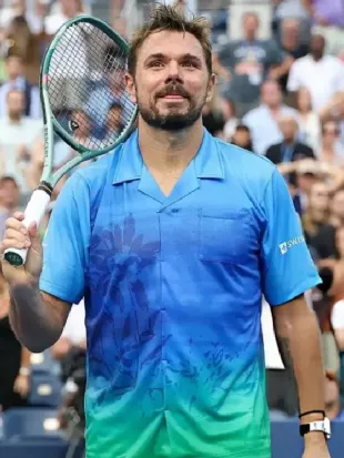 Stan Wawrinka 2026 US Open Blue Shirt