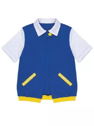 Pokémon Ash Ketchum Blue & White Jacket