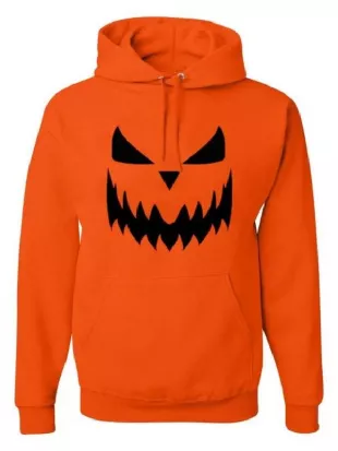Pumpkin Halloween Face Hoodie