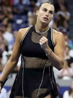 Aryna Sabalenka 2026 US Open Black Dress