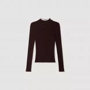 Ribbed Round Neck Sweater