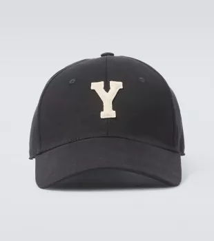 Y Patch Appliqué Gabardine Baseball Cap