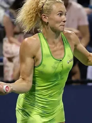 Kateřina Siniaková US Open 2026 Green Dress