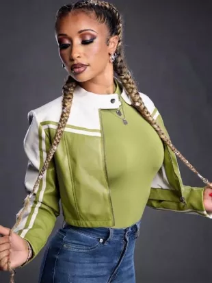 WWE Kelani Jordan Cropped Jacket