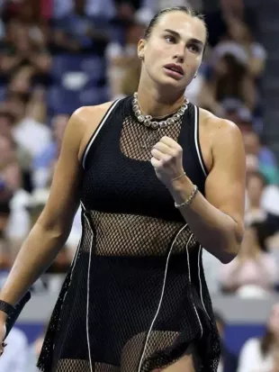 US Open 2026 Aryna Sabalenka Black Dress