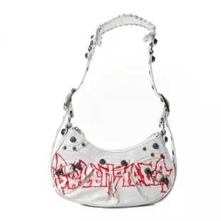 Agneau Arena Lunar New Year Graffiti Logo Le Cagole Shoulder Bag