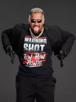 Solo Sikoa WWE Warning Shot Black T-Shirt