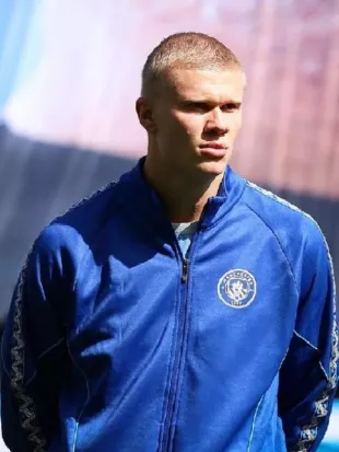 Erling Haaland Manchester City Blue Track Jacket
