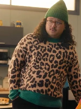 North Of North S02 Bailey Poching Leopard Print Sweater
