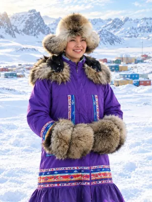 North Of North S02 Anna Lambe Purple Parka Jacket