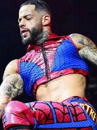 TNA Lockdown 2026 Trey Miguel Spider Man Vest
