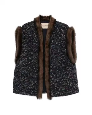 Fur Trim Gilet